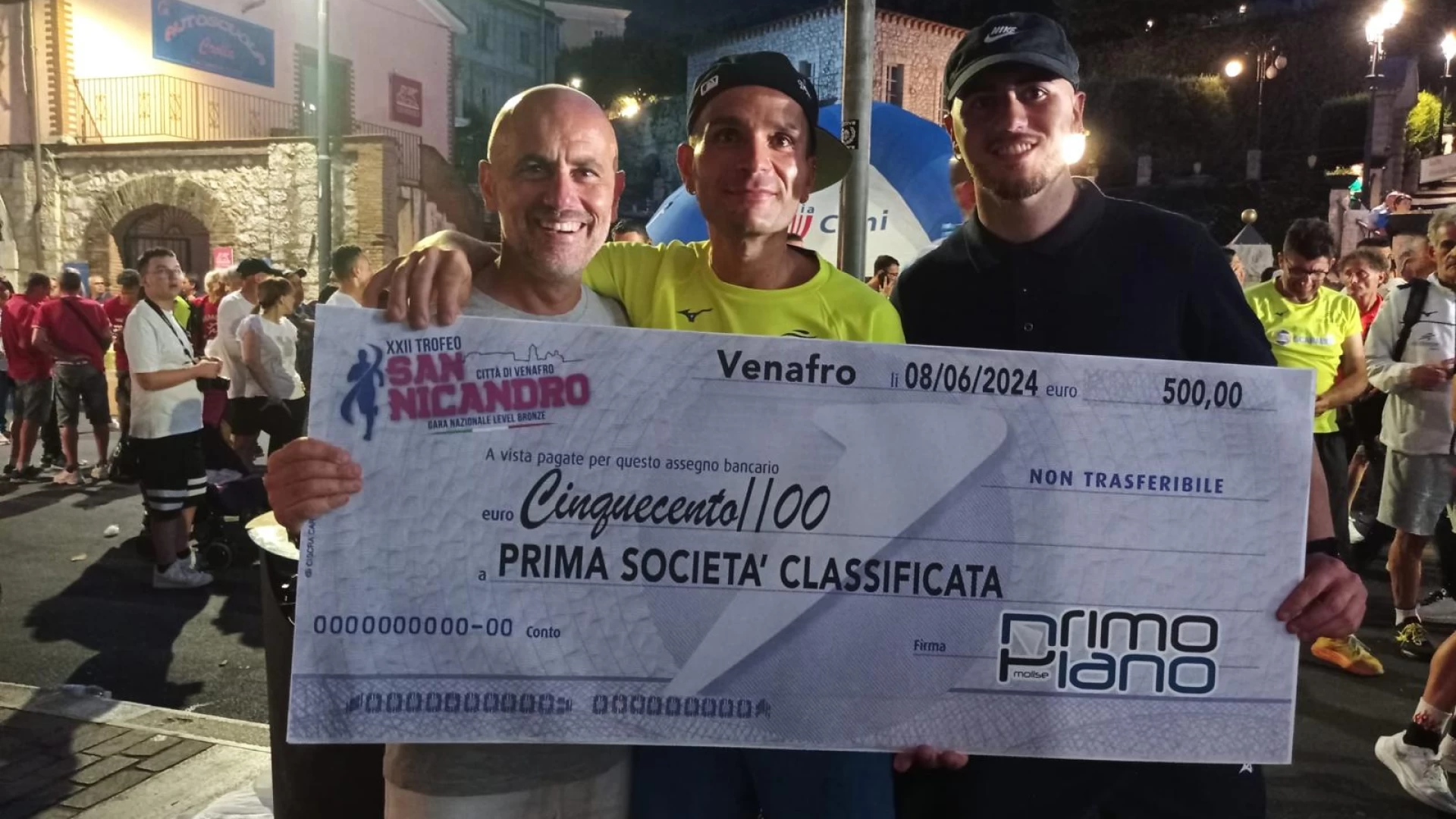 Asd Free Runners Isernia si aggiudica il Trofeo San Nicandro per la categoria a squadre.